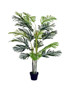 Outsunny 2 Ball Topiary Tree in Pot for Home Decor, Artificial Plant for Home Office, Living Room Decor, Dark Green