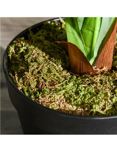 Outsunny Artificial Plant in Pot, Fake Plant for Home Indoor Decor, 110cm, Green