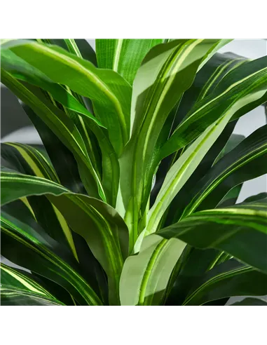 Outsunny Artificial Plant in Pot, Fake Plant for Home Indoor Decor, 110cm, Green