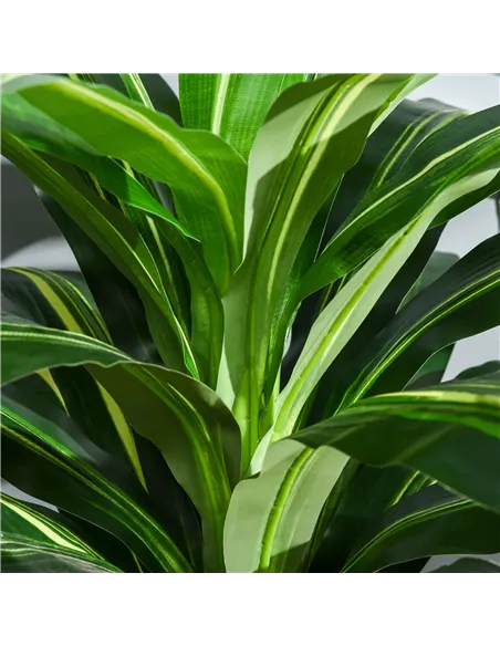 Outsunny Artificial Plant in Pot, Fake Plant for Home Indoor Decor, 110cm, Green