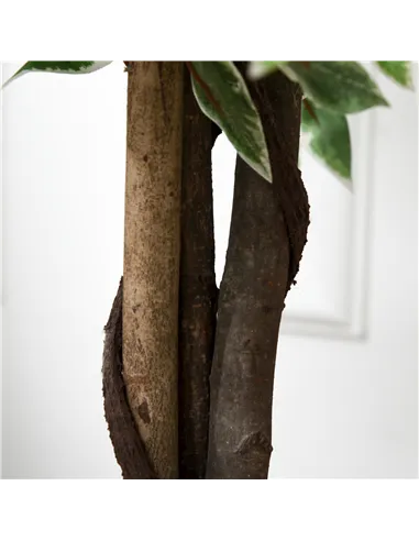 Outsunny 160cm/5.2FT Artificial Ficus Silk Tree with Nursery Pot, Decorative Fake Plant, for Indoor Outdoor Décor