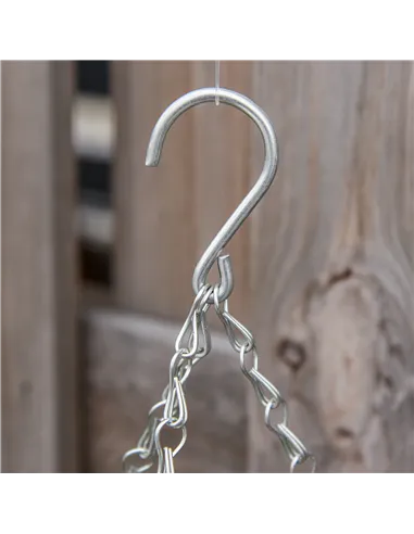 Outsunny Set of Two Hanging Lisianthus Flower Pots - Pink/Green