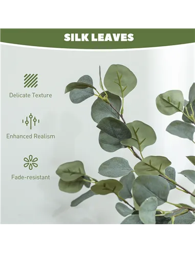 Outsunny 35.5" Topiary Trees Artificial Faux Fakes Spiral Plant Green Cedar Tree Indoor Decor with Nursery Pot