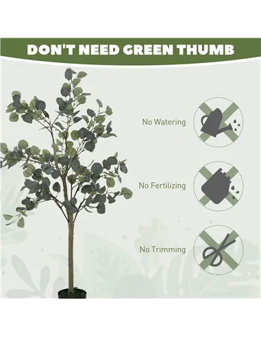 Outsunny 35.5" Topiary Trees Artificial Faux Fakes Spiral Plant Green Cedar Tree Indoor Decor with Nursery Pot