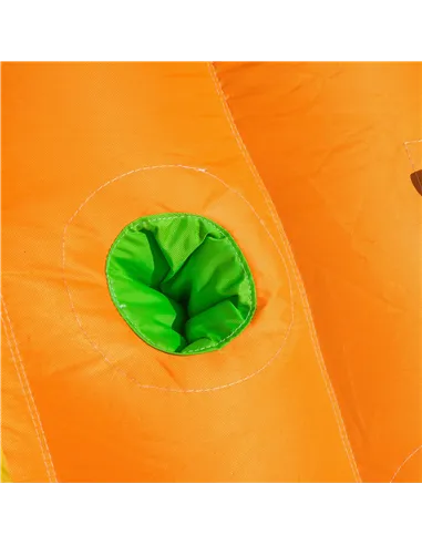 Outsunny 5 in 1 Kids Bouncy Castle Large Crocodile Style Inflatable House Slide Basket Water Pool Gun Climbing Wall with Blower 