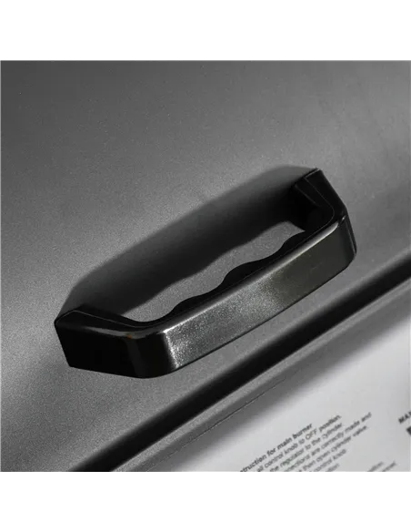 Outsunny 2 Burner Gas BBQ Trolley with Lid, 5.6 kW Gas Barbecue Grill with Wheels, Side Shelves, Black