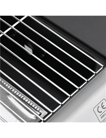 Outsunny 2 Burner Gas BBQ Trolley with Lid, 5.6 kW Gas Barbecue Grill with Wheels, Side Shelves, Black