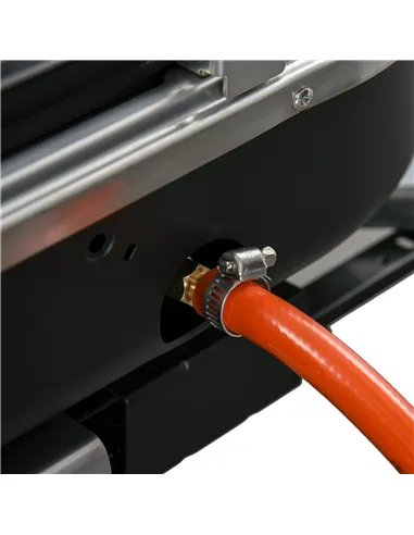 Outsunny Foldable Gas BBQ Grill 2 Burner Table Top Barbecue with Lid Piezo Ignition Thermometer for Camping Picnic Cooking, Alum