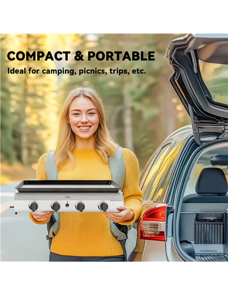 Outsunny Four Burner Portable Gas Grill