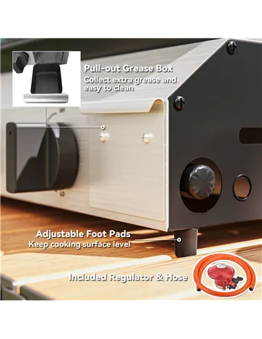 Outsunny Four Burner Portable Gas Grill