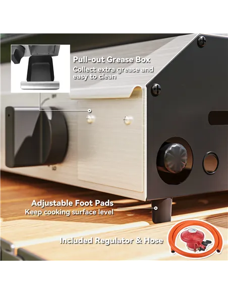 Outsunny Four Burner Portable Gas Grill