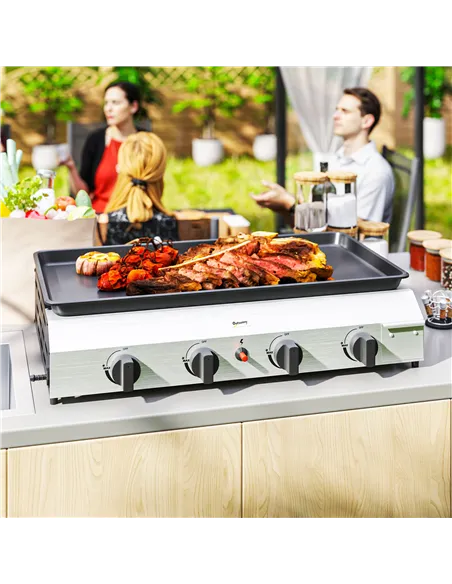 Outsunny Four Burner Portable Gas Grill