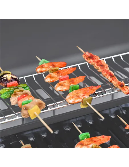 Outsunny Seven-Burner Gas BBQ Grill - Grey