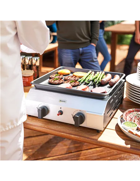 Outsunny Two Burner Portable Gas Grill