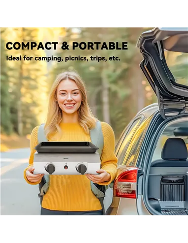 Outsunny Two Burner Portable Gas Grill