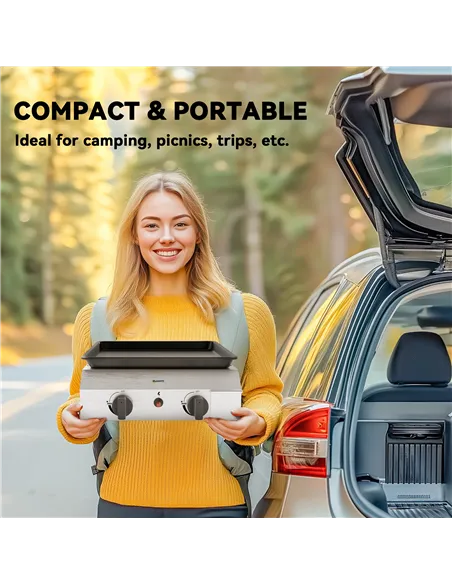 Outsunny Two Burner Portable Gas Grill