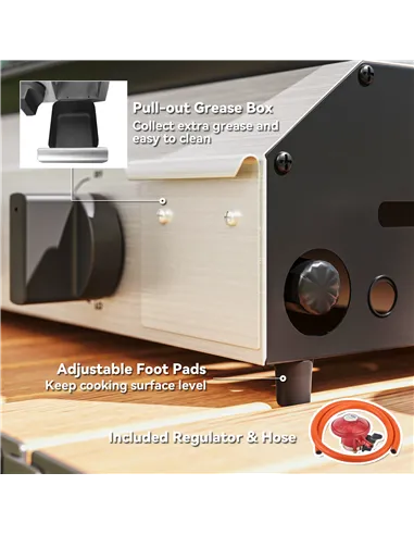 Outsunny Two Burner Portable Gas Grill