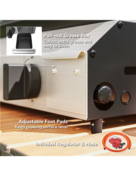 Outsunny Two Burner Portable Gas Grill