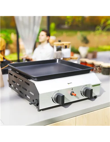 Outsunny Two Burner Portable Gas Grill