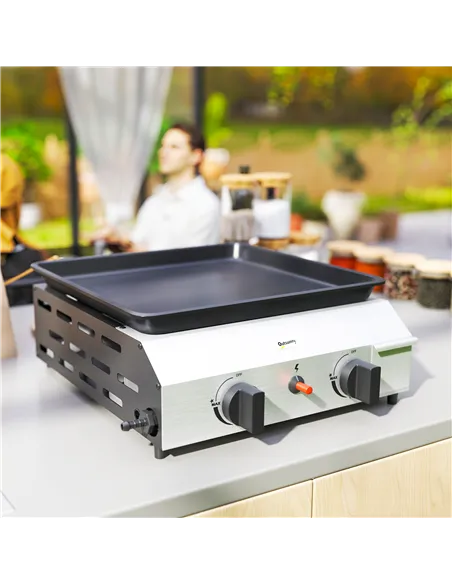 Outsunny Two Burner Portable Gas Grill