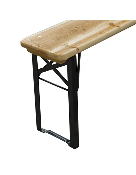 Outsunny Portable Folding Camping Picnic Table and Bench Set Garden BBQ Chairs Stools Trestle Wooden Wood (120cm(L) x 25cm(W) x 