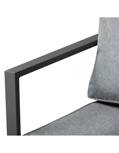 Outsunny 9PCs Patio Aluminium Dining Set, Space Saving Cube Set with 4 Chairs, 4 Ottoman, Cushions, 8 Seater Garden Furniture