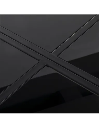 Outsunny Five-Piece Metal Dining Set, with Folding Back Chairs, Dark Grey