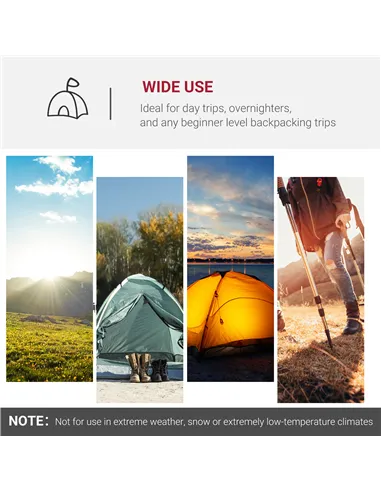 Outsunny 2-3 Person Tunnel Tent with Sewn-in Groundsheet, Air Vents, Rainfly, 2000mm Water Column, Camping Tent with 1 Bedroom, 