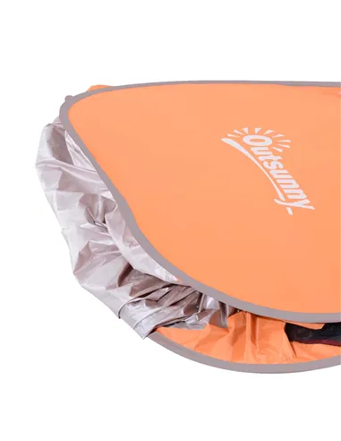 Outsunny 2 Person Pop Up UV Shelter Shade-Orange