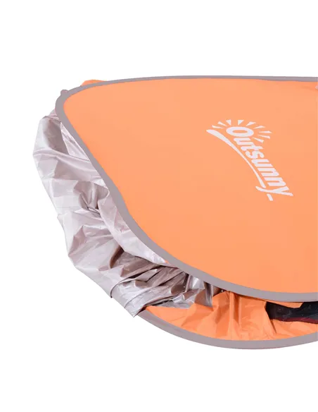 Outsunny 2 Person Pop Up UV Shelter Shade-Orange
