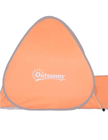 Outsunny 2 Person Pop Up UV Shelter Shade-Orange