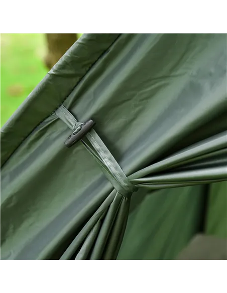 Outsunny 1 person Foldable Camping Tent w/Sleeping Bag Air Mattress Outdoor Hiking Picnic Bed cot w/Foot Pump