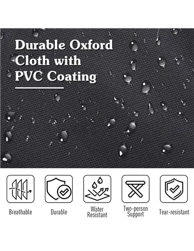 Outsunny Single Person Camping Bed Folding Cot Outdoor Patio Portable Military Sleeping Bed Travel Guest Leisure Fishing with Si