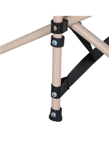 Outsunny Single Person Camping Bed Folding Cot Outdoor Patio Portable Military Sleeping Bed Travel Guest Leisure Fishing with Si