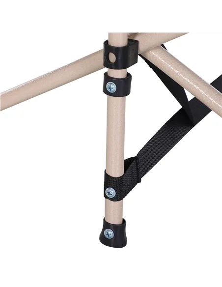 Outsunny Single Person Camping Bed Folding Cot Outdoor Patio Portable Military Sleeping Bed Travel Guest Leisure Fishing with Si