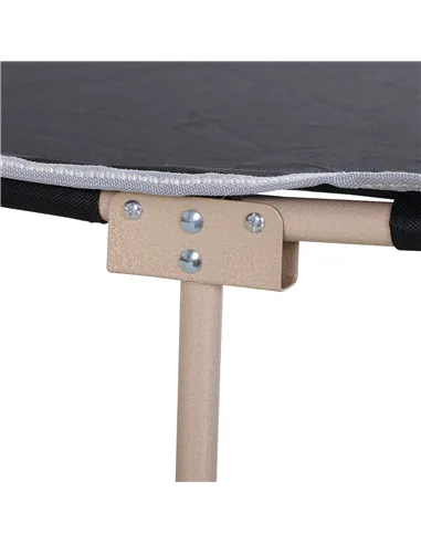 Outsunny Single Person Camping Bed Folding Cot Outdoor Patio Portable Military Sleeping Bed Travel Guest Leisure Fishing with Si