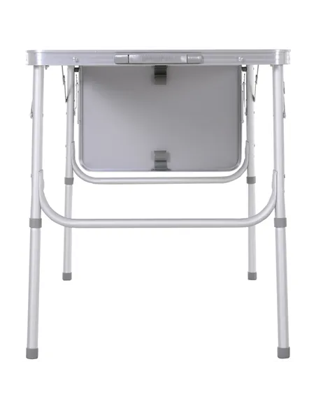 Outsunny Aluminium MDF-Top 4ft Folding Portable Outdoor Table Silver