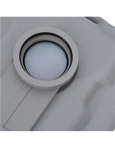 Outsunny 20L Portable Travel Mobile Toilet Outdoor Camping Handle WC with 2 Detachable Tanks & Push-button Operation, Grey