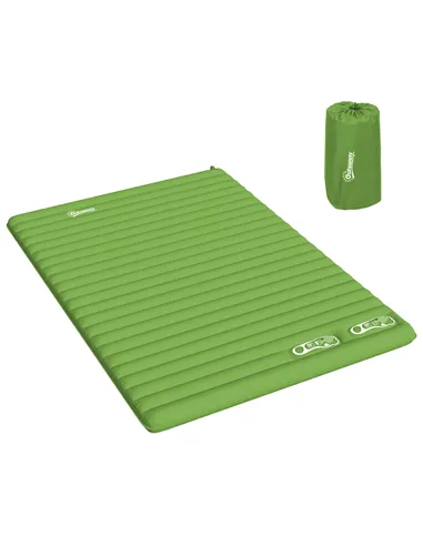 Outsunny 2 Person Camping Inflatable Mattress - Green