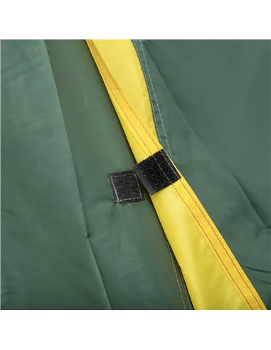 Outsunny Dome Tent for 2 Person Camping Tent with Large Windows, Waterproof Green and Yellow