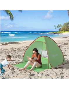 Outsunny Pop Up Tent Beach Fishing Camping UV Protection Patio Sun Shade Shelter 2