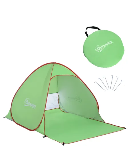 Outsunny Pop Up Tent Beach Fishing Camping UV Protection Patio Sun Shade Shelter