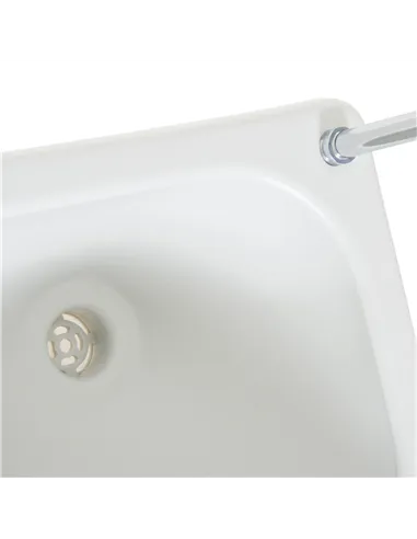 Outsunny Portable Camping Sink with Running Water and Wastewater Tank, Hand Wash Basin with Rolling Wheels, Foot Pump, Soap Disp