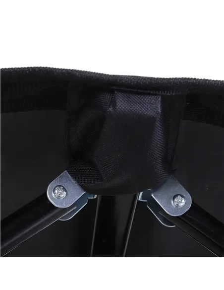 Outsunny Double Camping Cot Bed, with Bag - Black