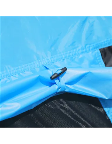 Outsunny 6 Men Tipi Tent with Carry Bag - Blue