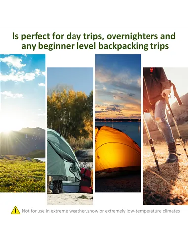 Outsunny Camping Tent, Family Tent 4-8 Person 2 Room, with Large Mesh Windows, Easy Set Up for Backpacking Hiking Outdoor, Green