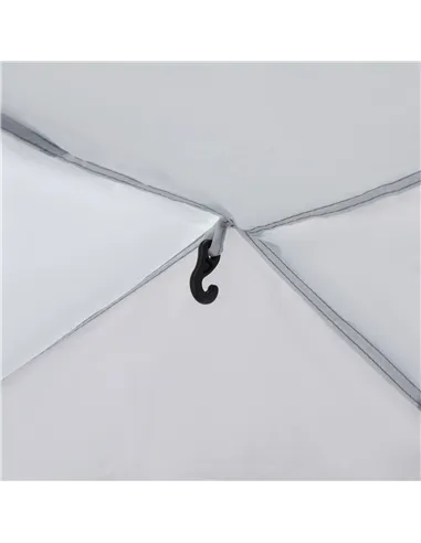 Outsunny Dome Tent for 6-8 Person, Camping Tent with 4 Zipped Mesh Doors, Removable Oxford Cloth, Lamp Hook, Portable Carry Bag,