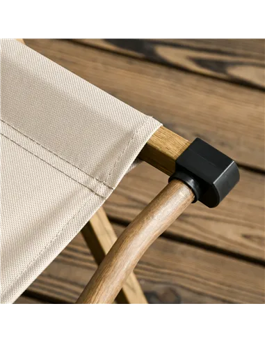 Outsunny Camping Chair for Adults, Lightweight Folding Chair, Portable Chair for Camping, Fishing, Beach and Outdoor Travel, Kha