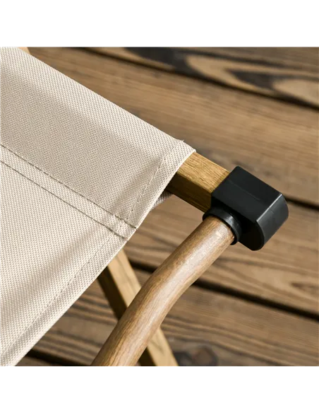 Outsunny Camping Chair for Adults, Lightweight Folding Chair, Portable Chair for Camping, Fishing, Beach and Outdoor Travel, Kha