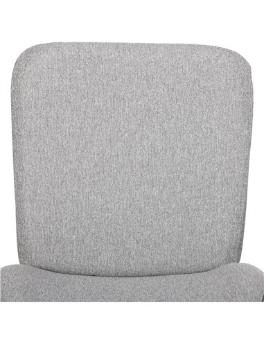 HOMCOM Bar Stools Set of 4, Linen-Touch Upholstered Bar Chairs, Kitchen Stools with Backs and Steel Legs for Dining Room, Light 